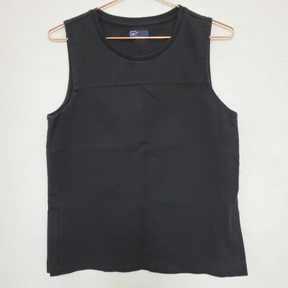 GAP | Black Side Zip Stretch Fitted Tank Medium - Picture 1 of 9